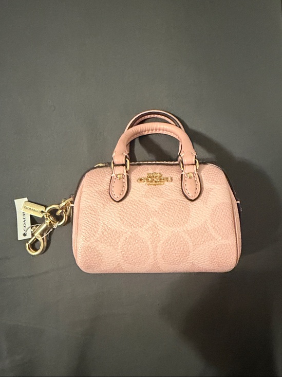 Coach Accessories - NWT-Coach Outlet Mini Rowan Bag Charm In Signature Canvas